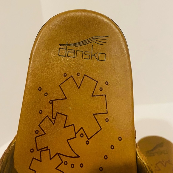 Sandals Womens Dansko Slip on Made in Brazil Leather Size 39 (8.5/9) Brown Mila - Picture 5 of 10